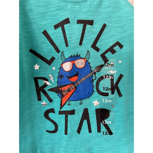 Peanut & Ollie Long Sleeve Striped & Little Rock Star Monster T-Shirts - 2-Pc Se - Picture 8 of 12